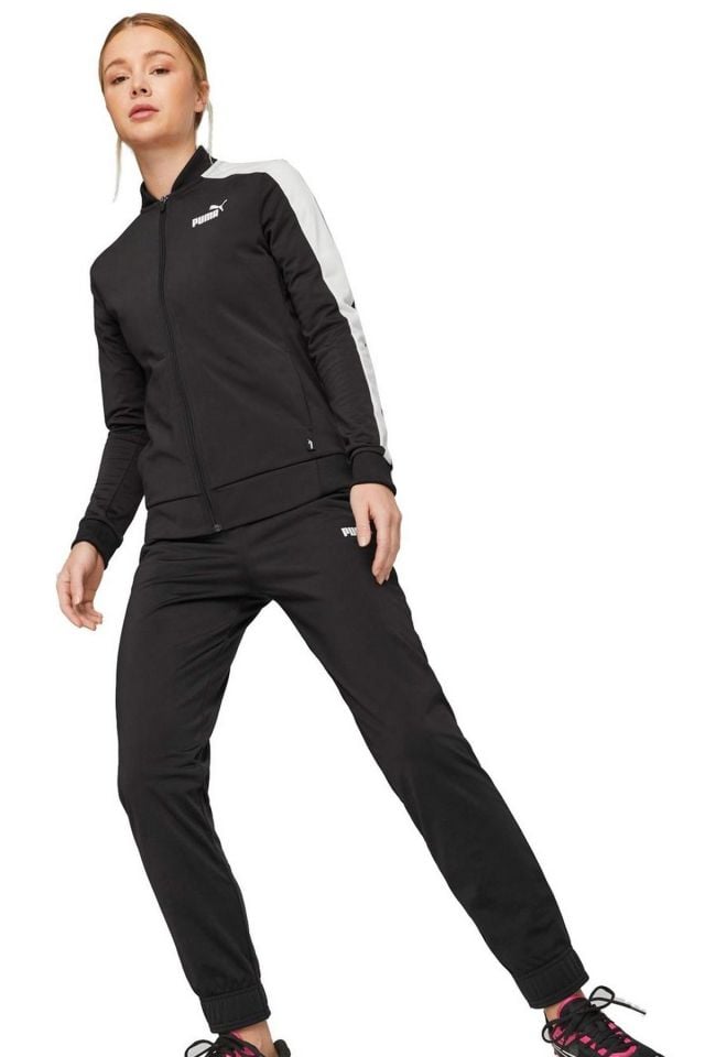 Puma Baseball Tricot Suit cl Bayan Eşofman Takımı Siyah 67370001