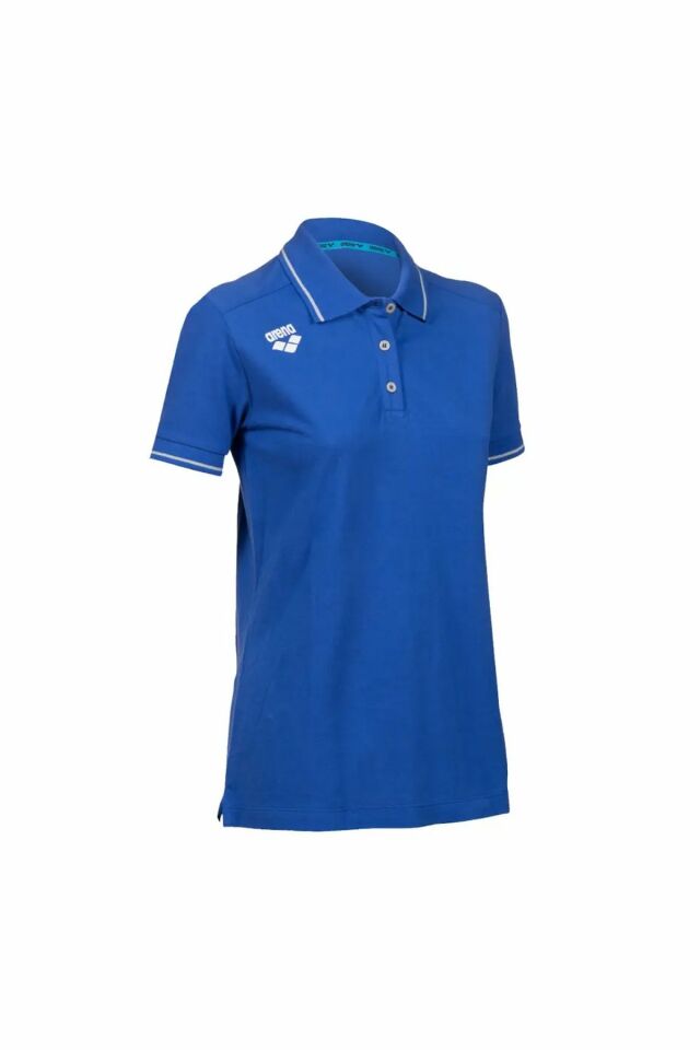 Arena Women's Team Poloshirt Solid Cotton Bayan Polo Yaka Tişört Mavi 004893800