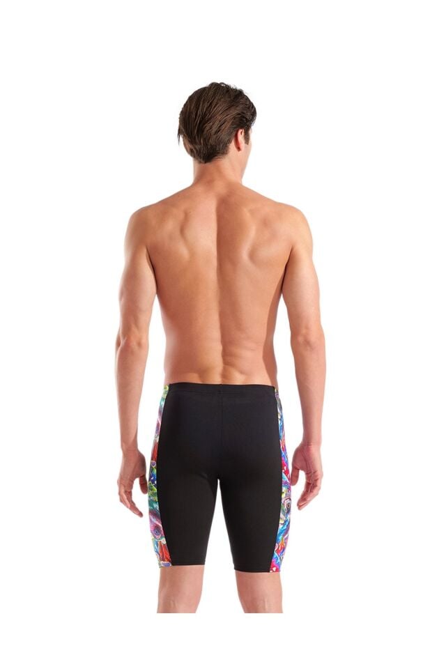 Arena Men's Iguanas Swim Jammer Erkek Yüzücü Jammer Mayo Siyah/Desenli 010219501