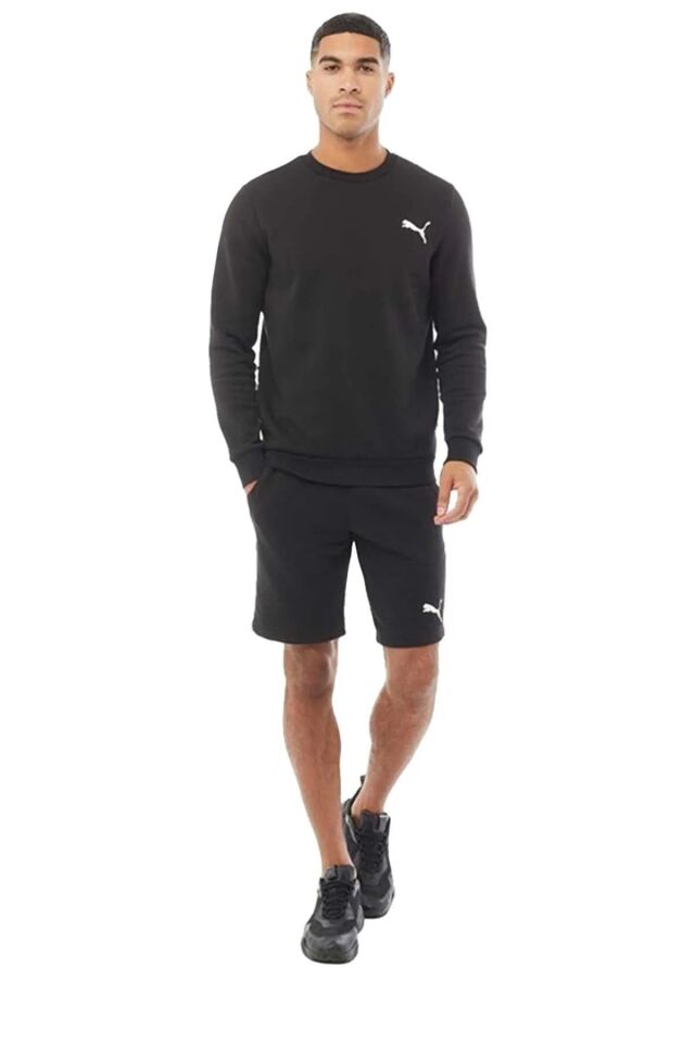 Puma ESS Shorts 10'' Puma Black-Cat Erkek Günlük Spor Şort Siyah 58670951 L