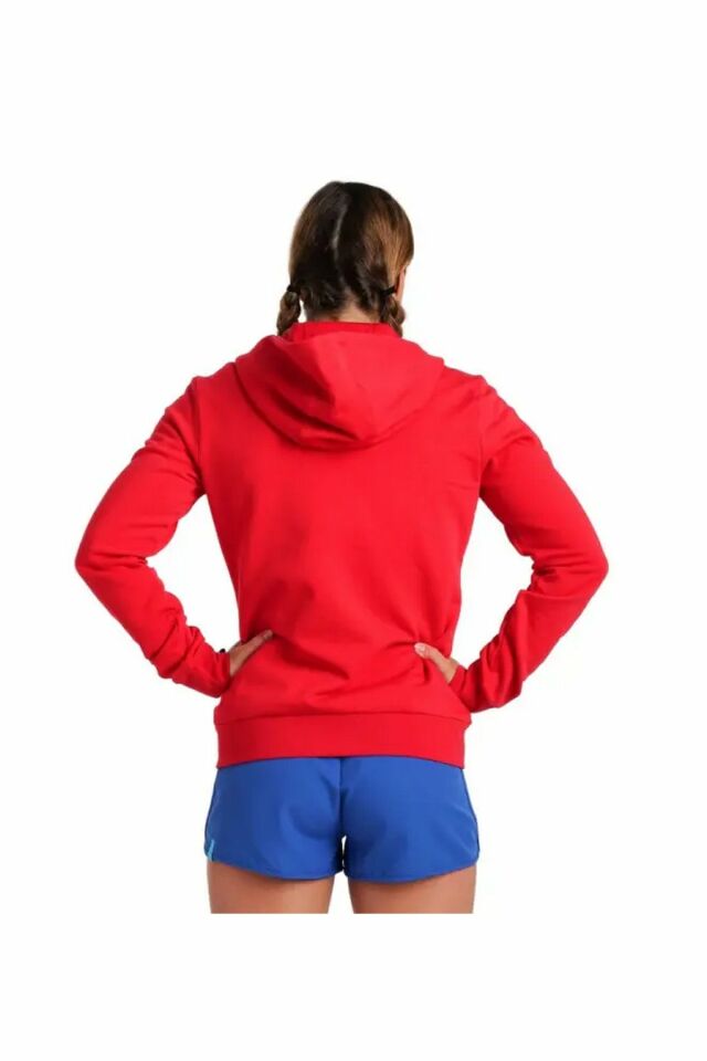 Arena Women's Team Hooded Jacket Panel Bayan Günlük Stil Sweatshirt Kırmızı 004895400