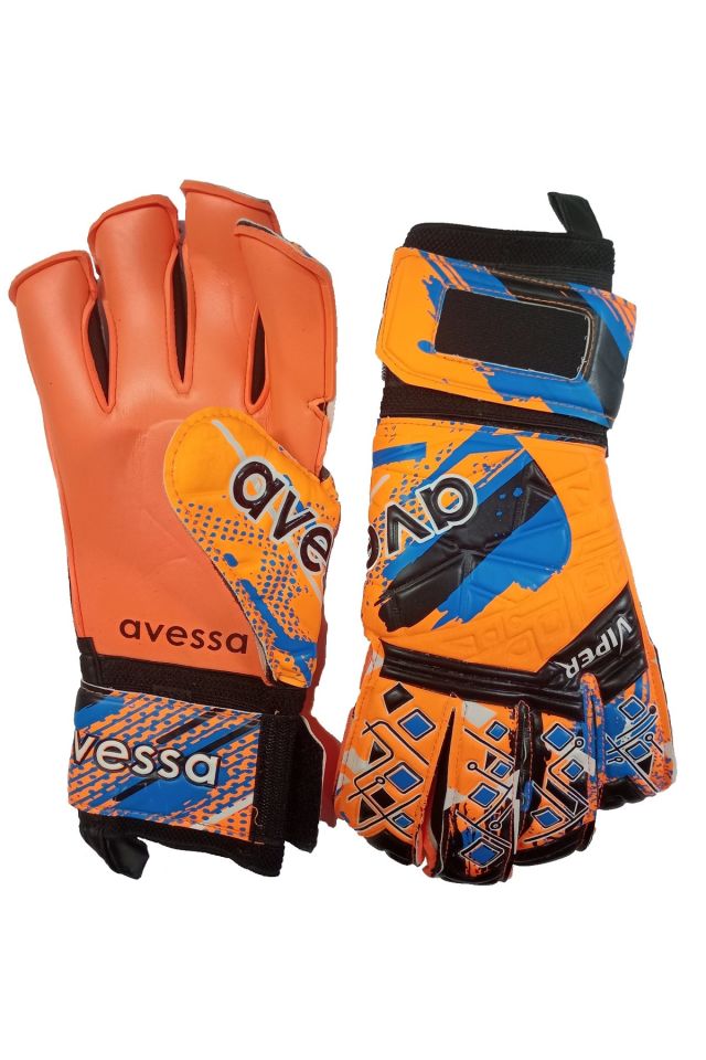 Avessa GK-200 Apex Parmak Korumalı Kaleci Eldiveni Turuncu/Siyah No 11