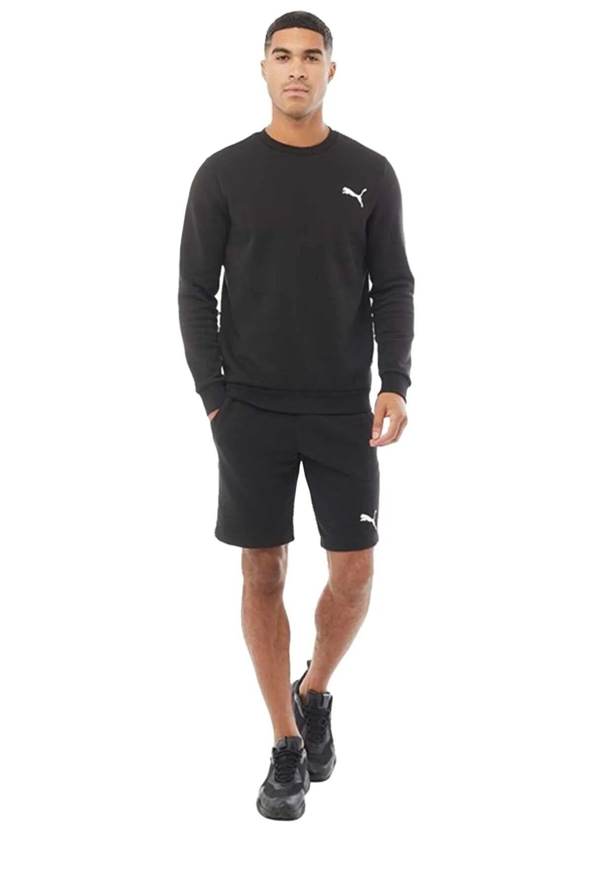 Puma ESS Shorts 10'' Puma Black-Cat Erkek Günlük Spor Şort Siyah 58670951 XL
