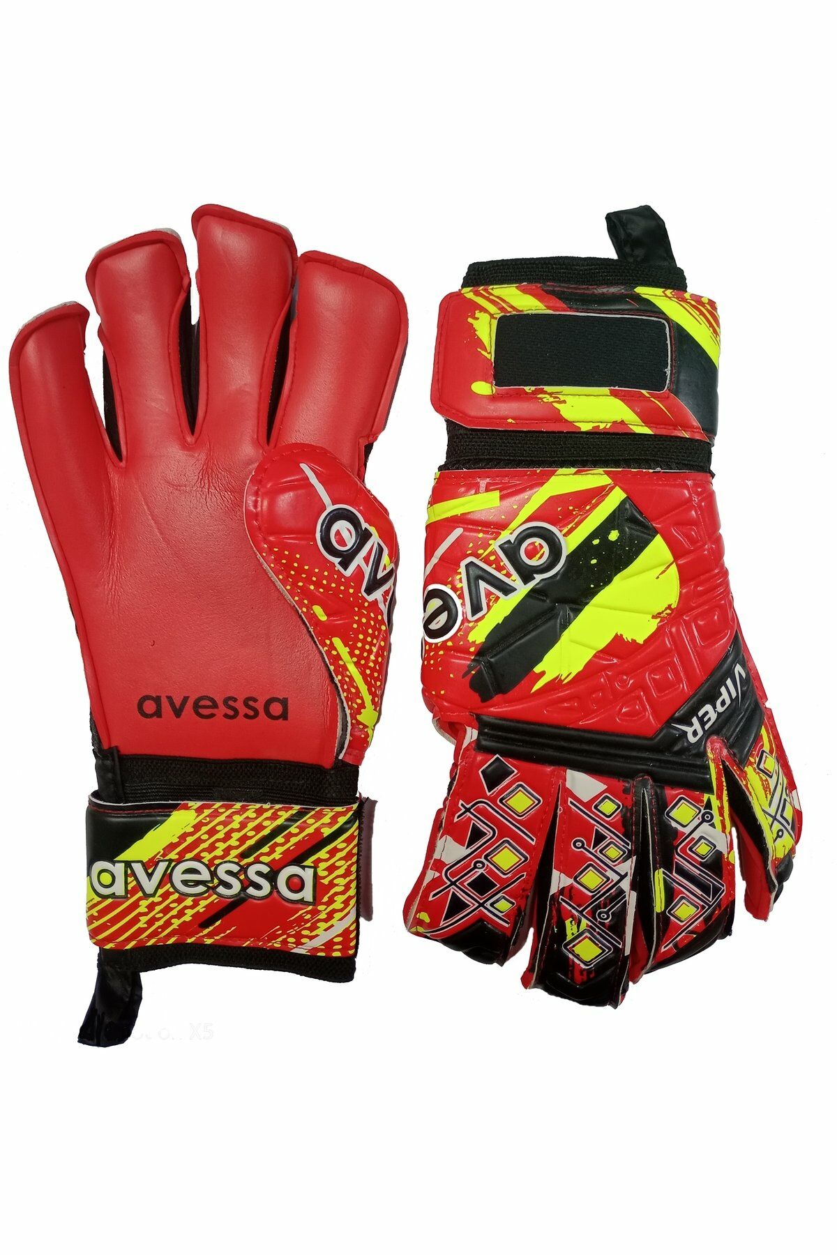 Avessa GK-200 Apex Parmak Korumalı Kaleci Eldiveni Kırmızı/Siyah No 10