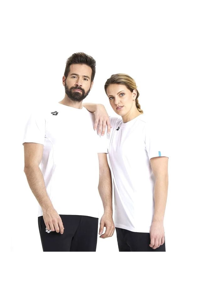 Arena Team Panel Unisex Günlük Stil T-Shirt XL Beden Beyaz 004899100-XL