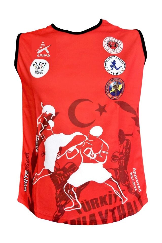 Arima AR10075 Muay Thai Onaylı Müsabaka Atlet Kırmızı S