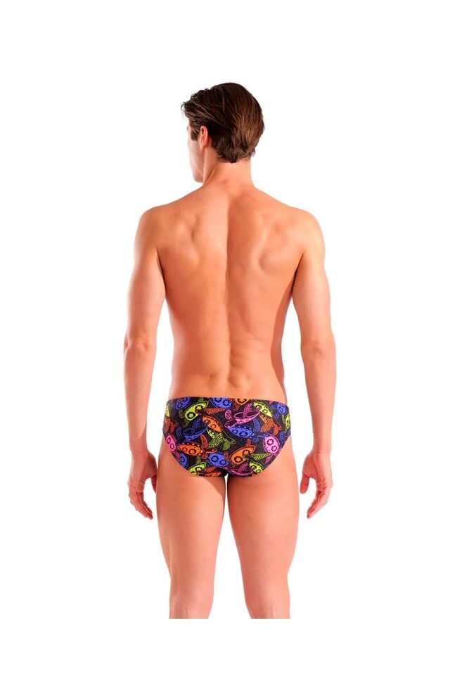 Arena Men's Sea Turtles Swim Briefs Erkek Yüzücü Mayo Siyah/Desenli 010222501