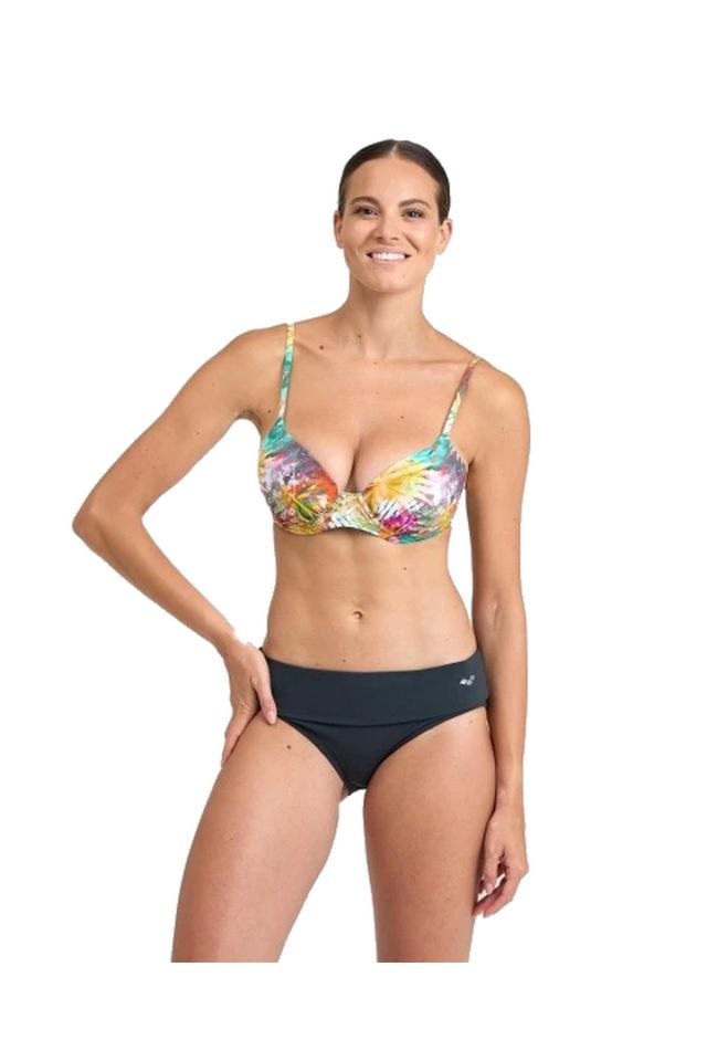 Arena Women's BodyLift SwimSuit Paola Two Pieces İki Parça Bayan Yüzücü Mayo Gri 38 Beden 006029510