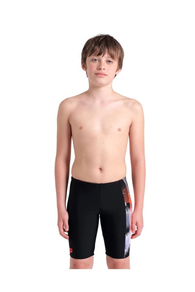 Arena Boy's Light Tricks Swim Jammer (10-11 Yaş) Erkek Çocuk Yüzücü Mayo Siyah 008343550