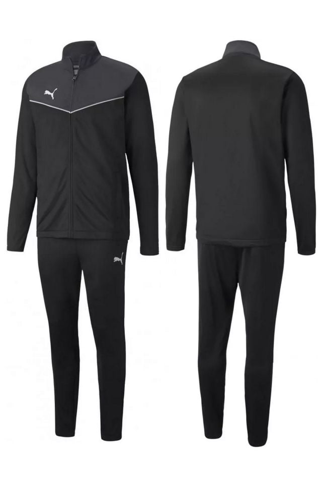 Puma individualRISE Tracksuit Erkek Eşofman Takımı Gri/Siyah 65753403
