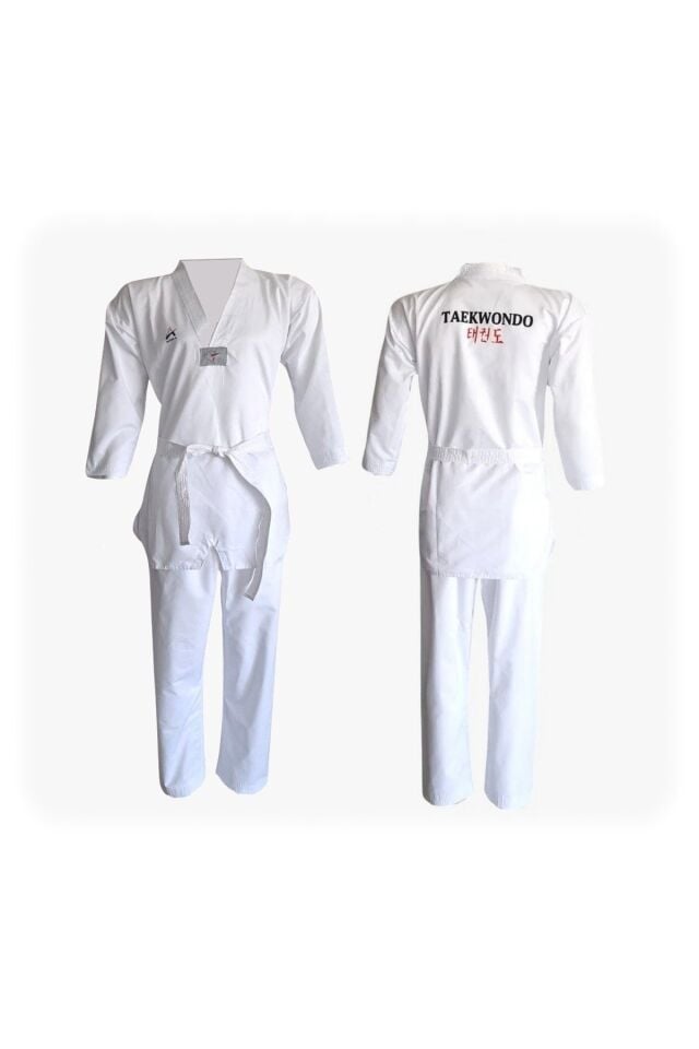 Arima Taekwondo Beyaz Yaka Elbise Beyaz 130