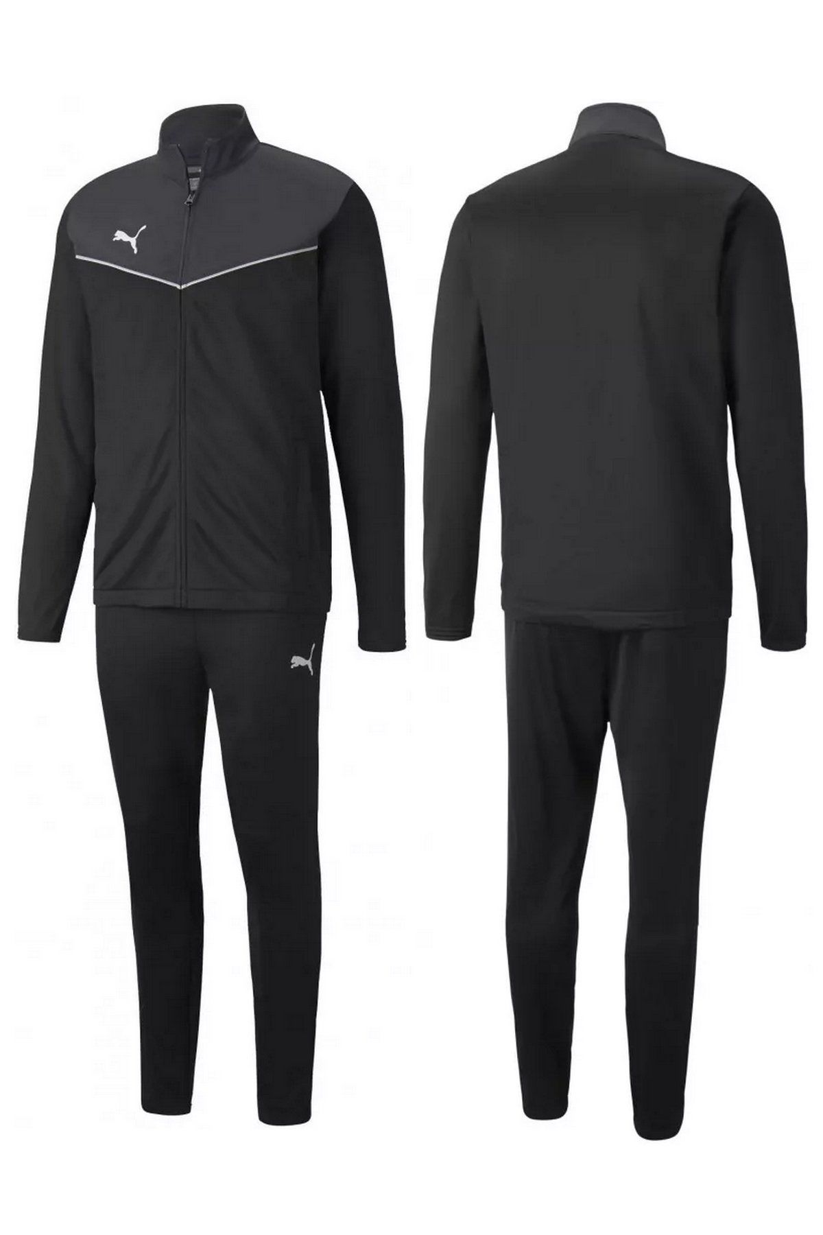 Puma individualRISE Tracksuit Erkek Eşofman Takımı Gri/Siyah 65753403 S