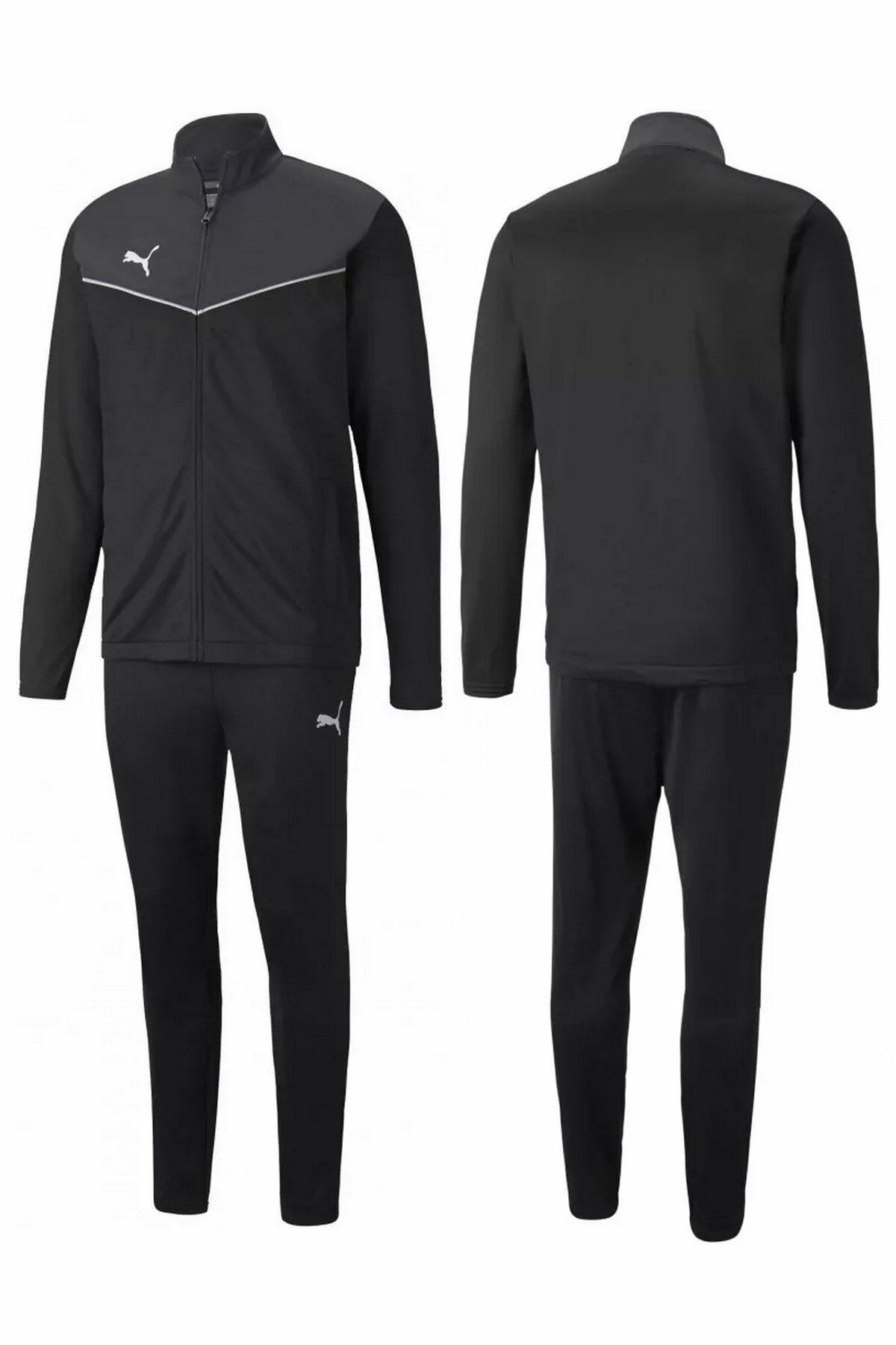 Puma individualRISE Tracksuit Erkek Eşofman Takımı Gri/Siyah 65753403 XL