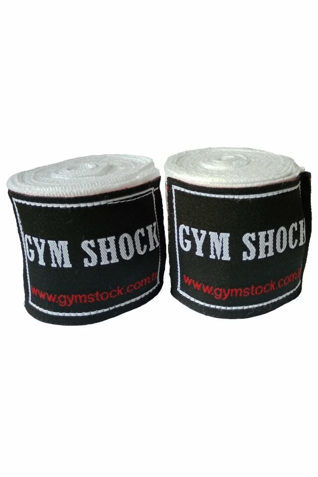 Gym Shock 5cm 3.5m Boks Bandajı Beyaz