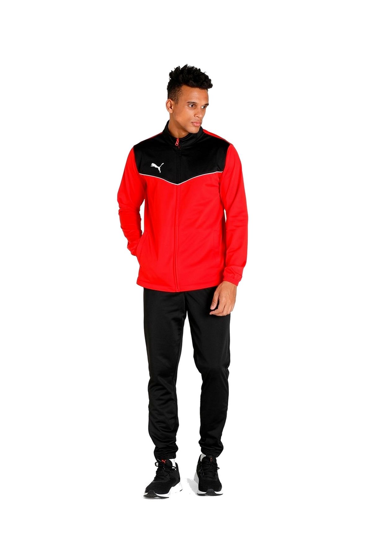 Puma individualRISE Tracksuit Erkek Eşofman Takımı Kırmızı/Siyah 65753401