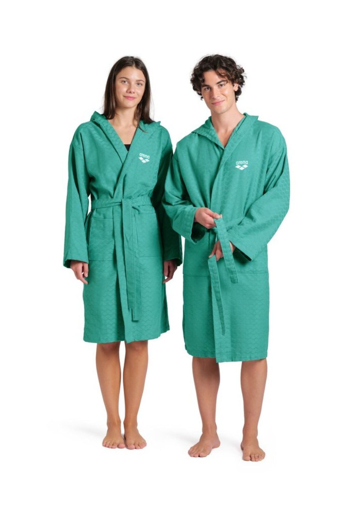 Arena Waffle Robe (L Beden) Unisex Yüzücü Bornoz Turkuaz 009030810