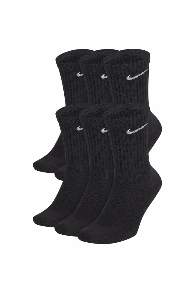 Nike Everyday Cushion Ankle Black 6pcs Erkek Çorap Siyah 6Lı Paket SX7666-010