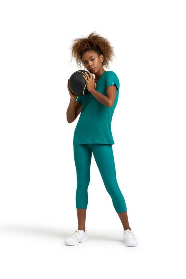 Arena Women's 3/4 Tight Panel Bayan Tayt S Beden Yeşil 005076660-S