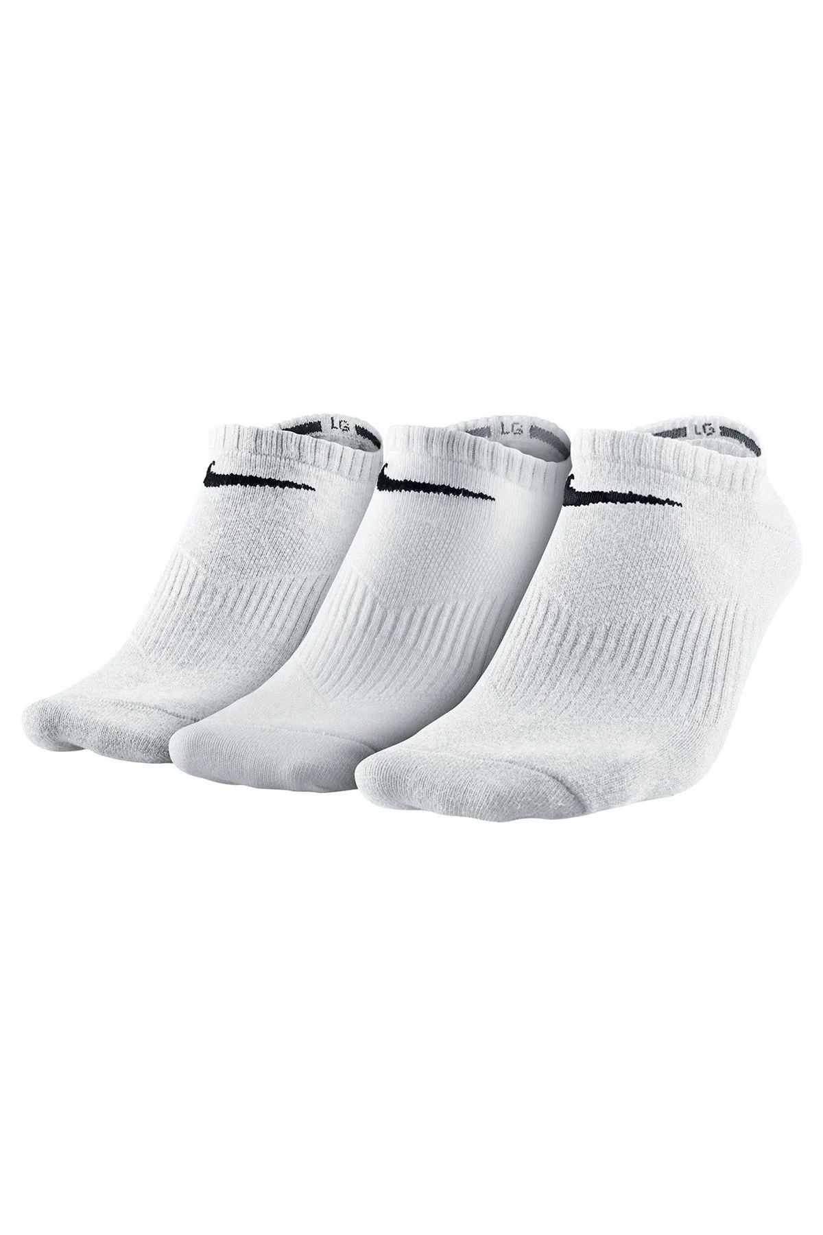Nike Perf Ltwt Ns 3Pr Unisex Beden M Antrenman Çorabı 3lü Beyaz SX4705-101