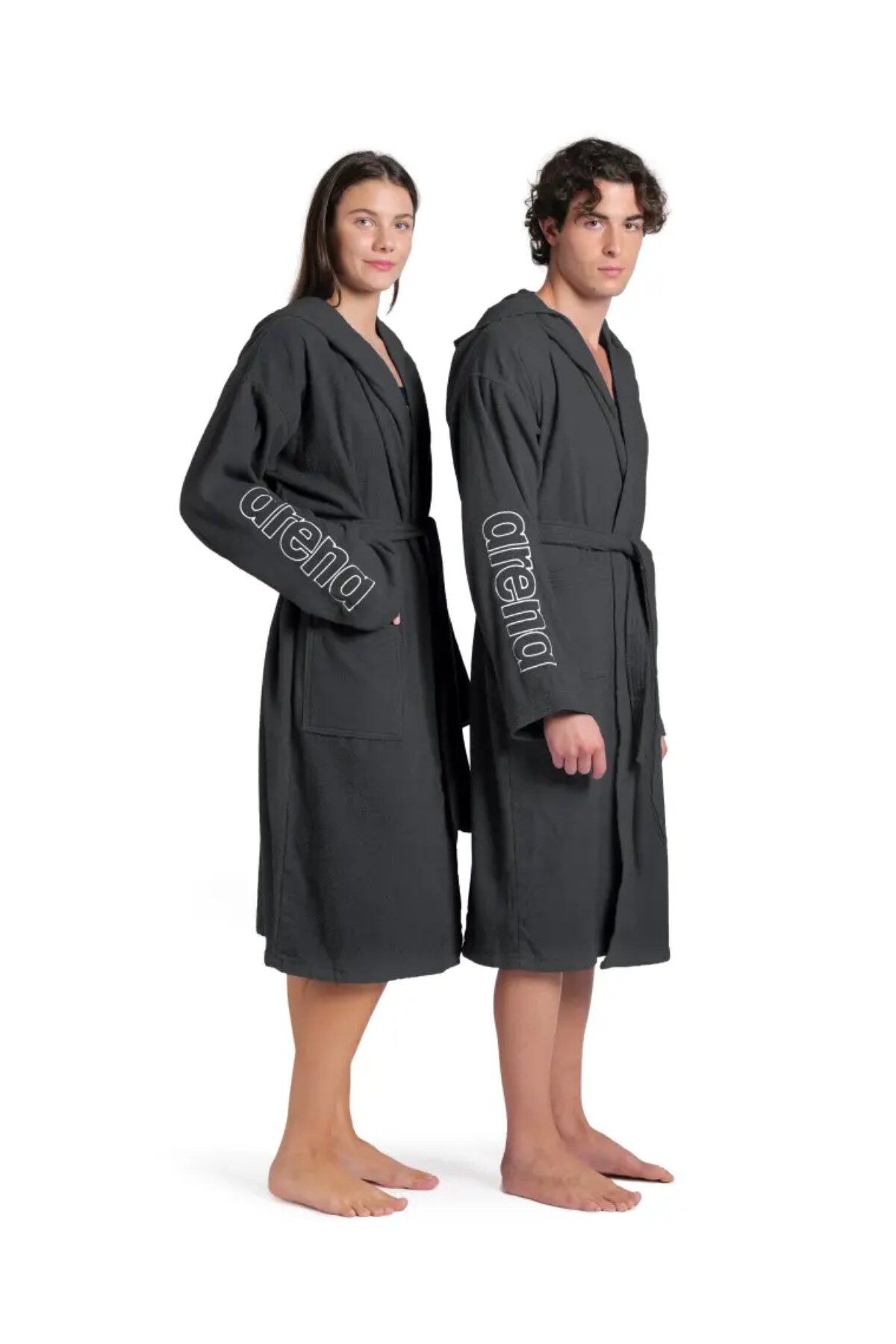 Arena Zeppelin Light Robe (L Beden) Unisex Yüzücü Bornoz Siyah 009019510