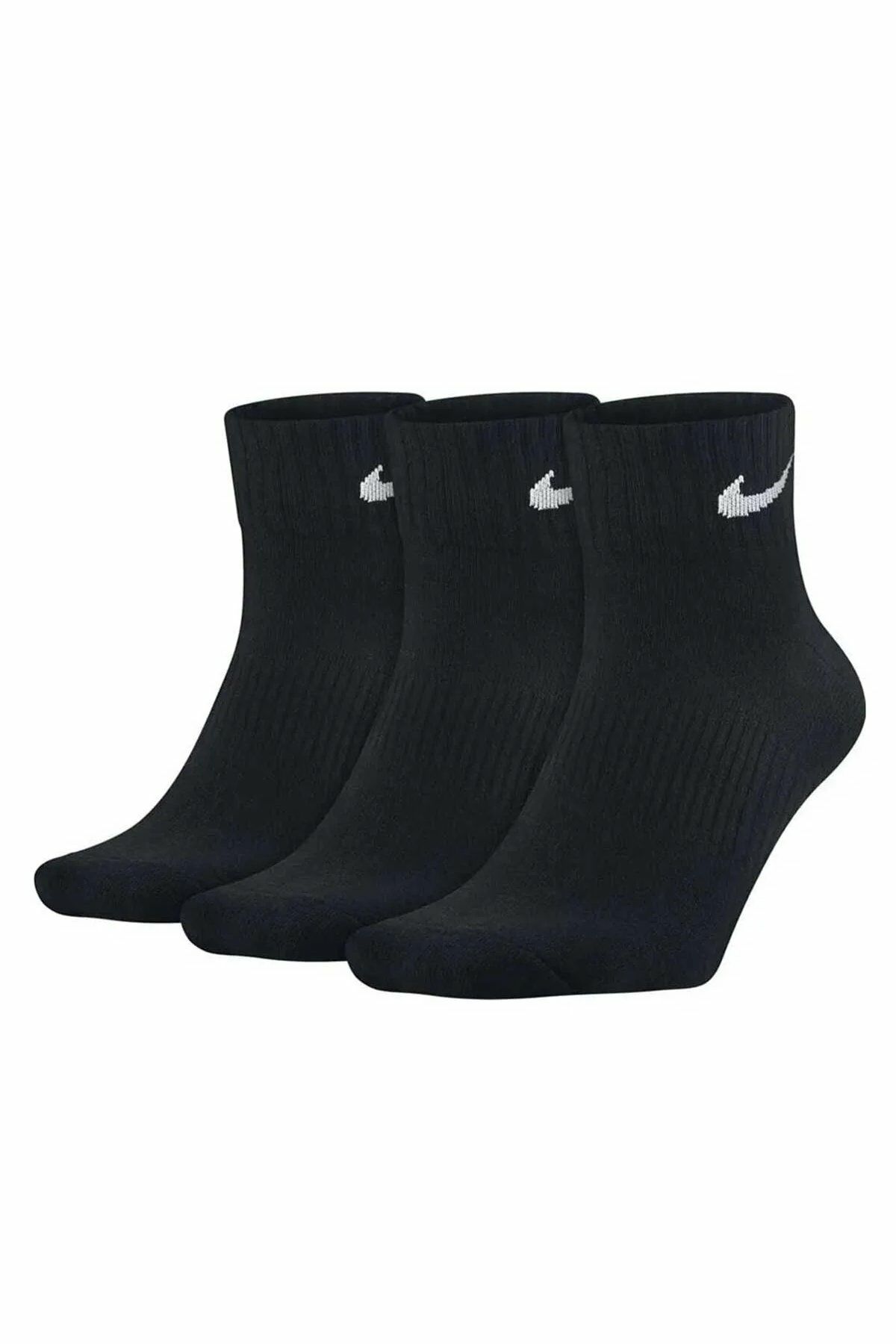 Nike Perf Ltwt Ns 3Pr Unisex Beden M Antrenman Çorabı 3lü Siyah SX4706-001