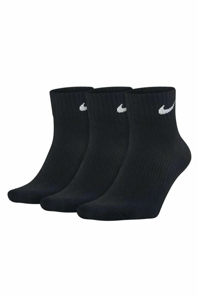 Nike Perf Ltwt Ns 3Pr Unisex Beden M Antrenman Çorabı 3lü Siyah SX4706-001