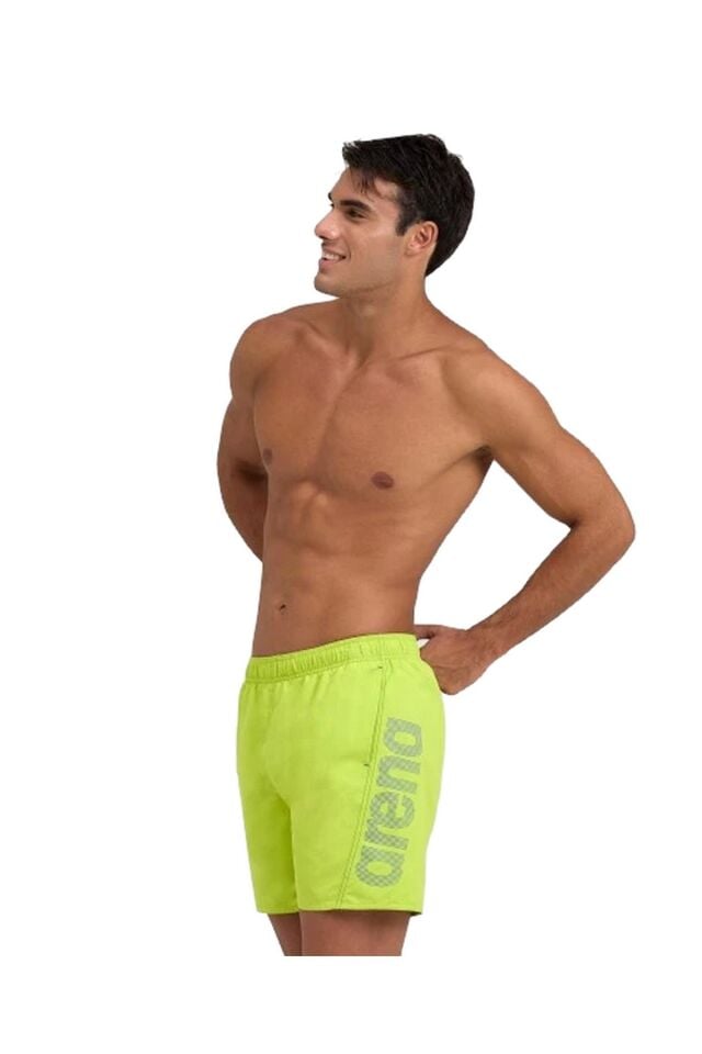 Arena Fundementals Arena Logo Boxer Erkek Plaj Deniz Şortu Sarı 006444688