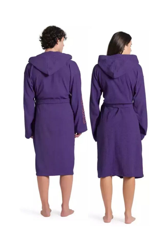 Arena Zeppelin Light Robe (L Beden) Unisex Yüzücü Bornoz Mor 009019930