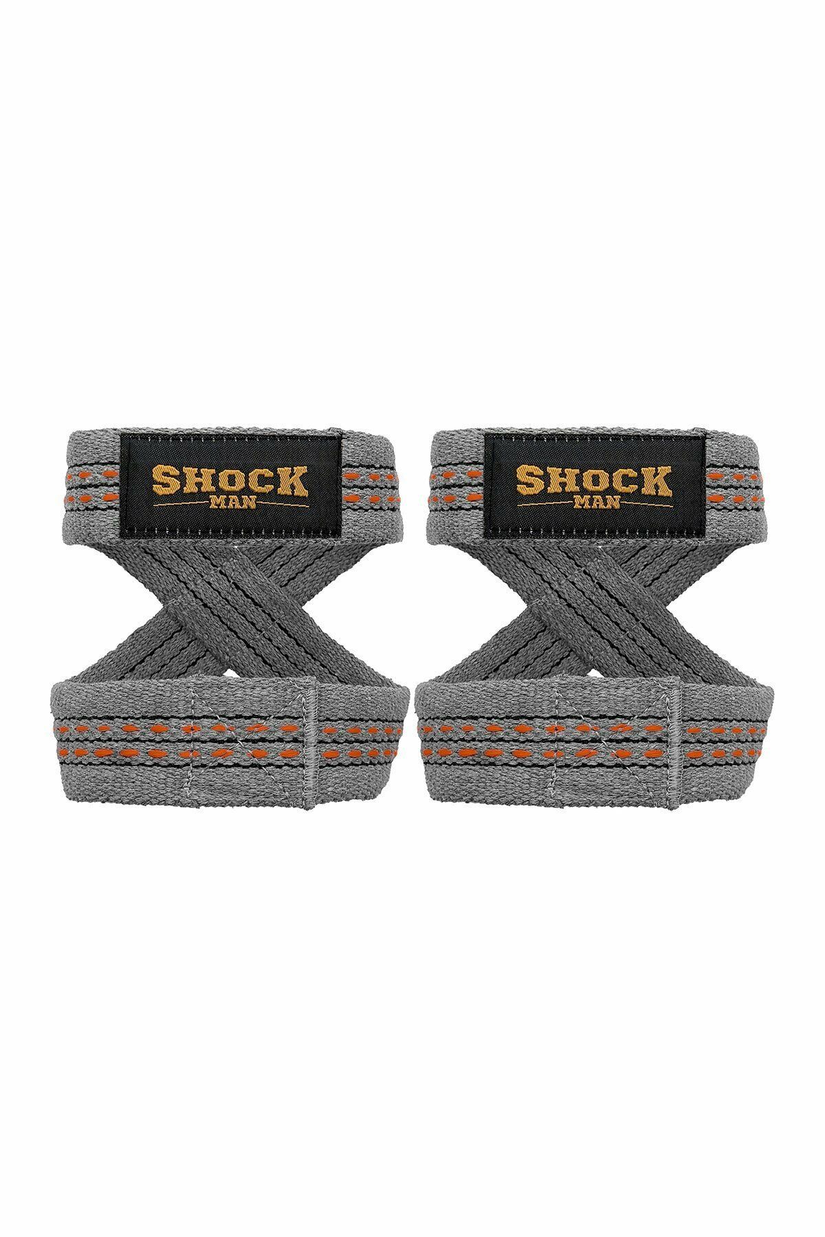 Shock Man 8 Loop Lifting Straps Gri-Turuncu