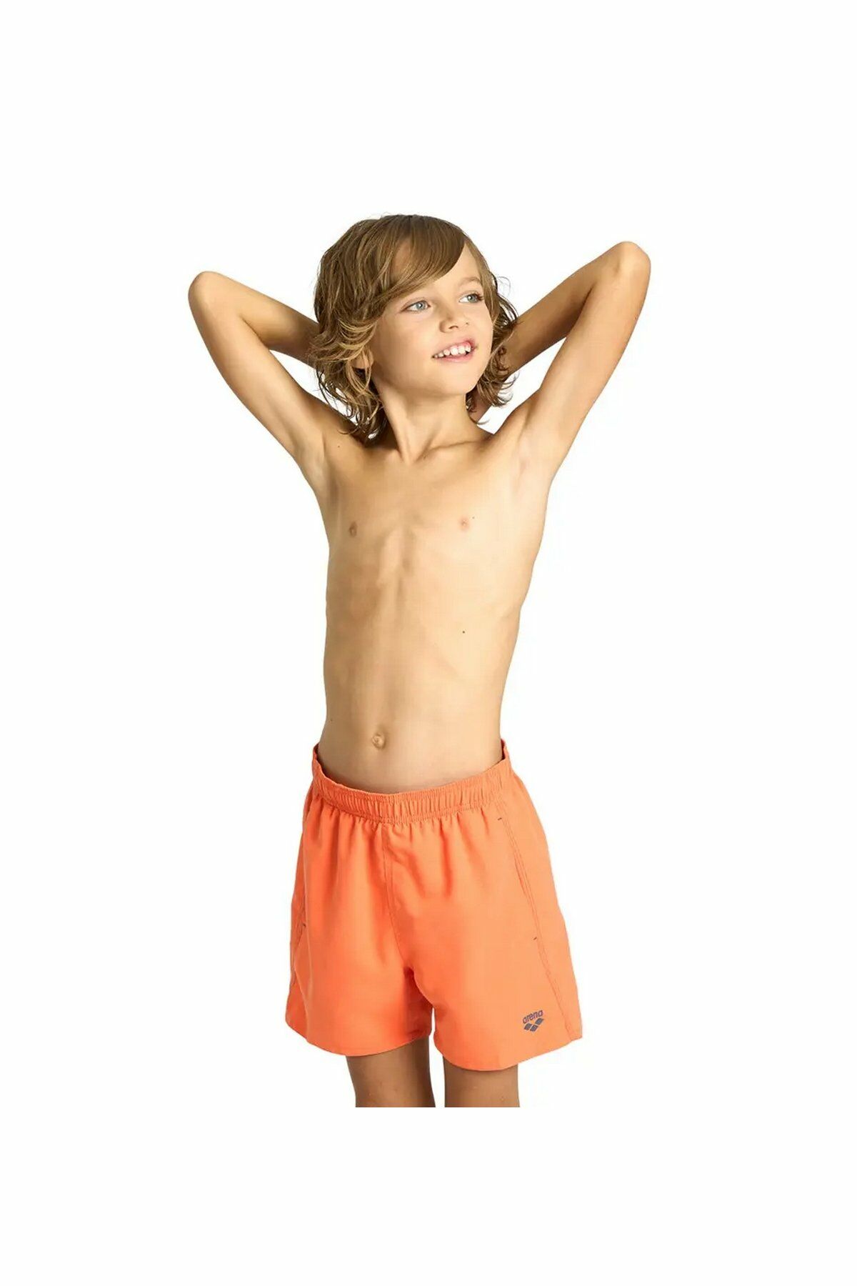 Arena Boy's Beach Boxer Solid R Erkek Çocuk Plaj Şortu 8-9 Yaş Turuncu 006447390-8-9