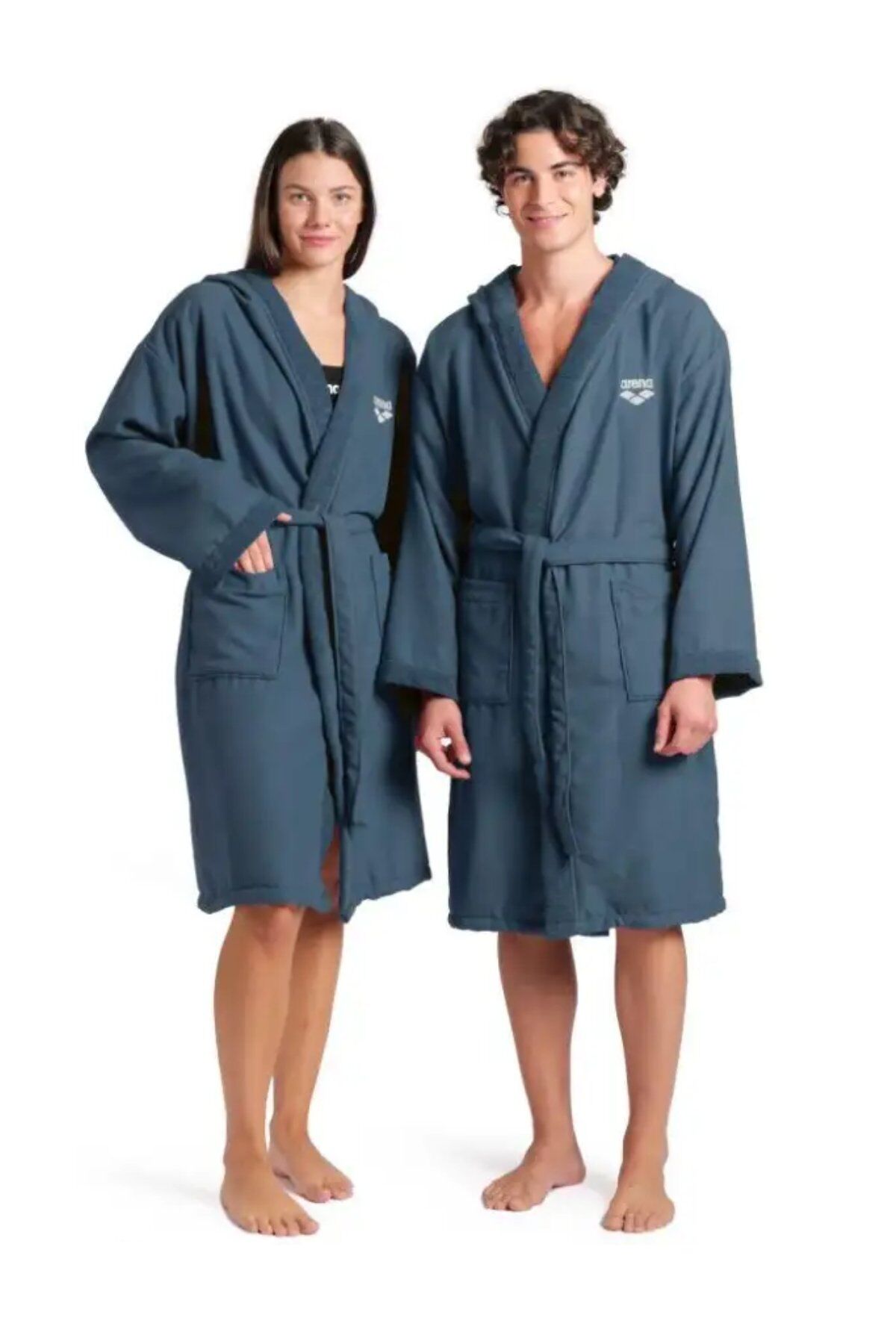Arena Softdry Robe (L Beden) Unisex Yüzücü Bornoz Gri 009020550