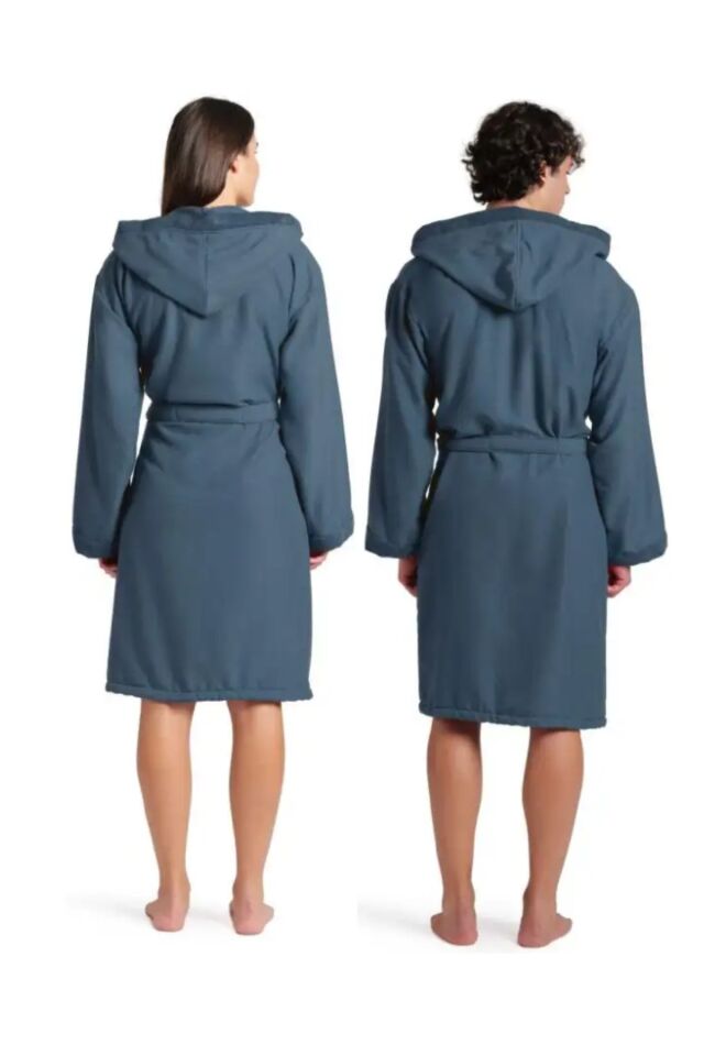 Arena Softdry Robe (L Beden) Unisex Yüzücü Bornoz Gri 009020550