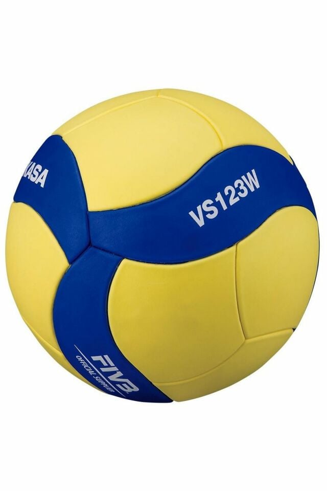 Mikasa VS123W Resmii Fivb Senteti̇k Deri̇ No 5 Voleybol Topu Sarı/Mavi
