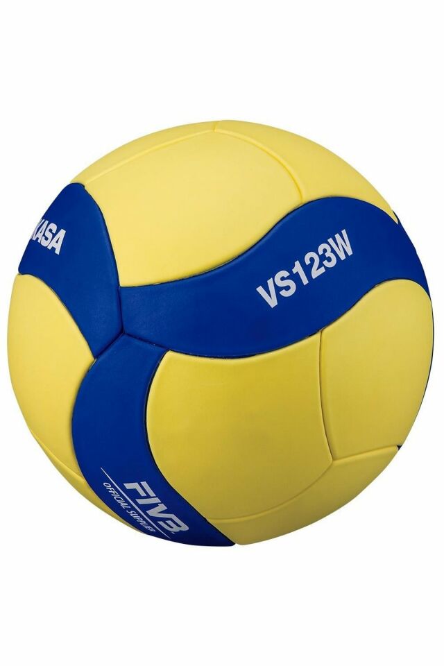 Mikasa VS123W Resmii Fivb Senteti̇k Deri̇ No 5 Voleybol Topu Sarı/Mavi