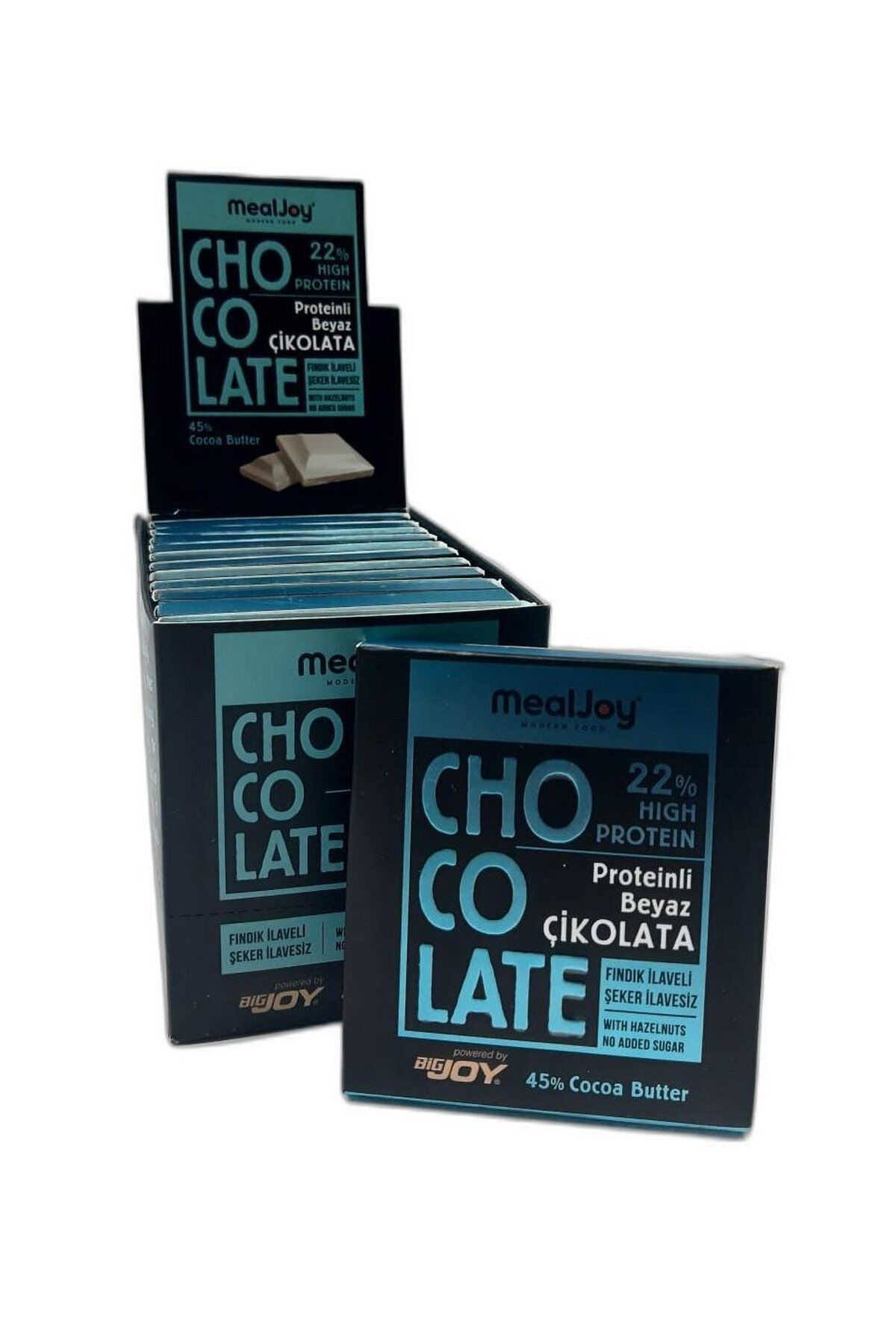 MealJoy Protein Chocolate Tablet Beyaz Çikolata 40g x Adet