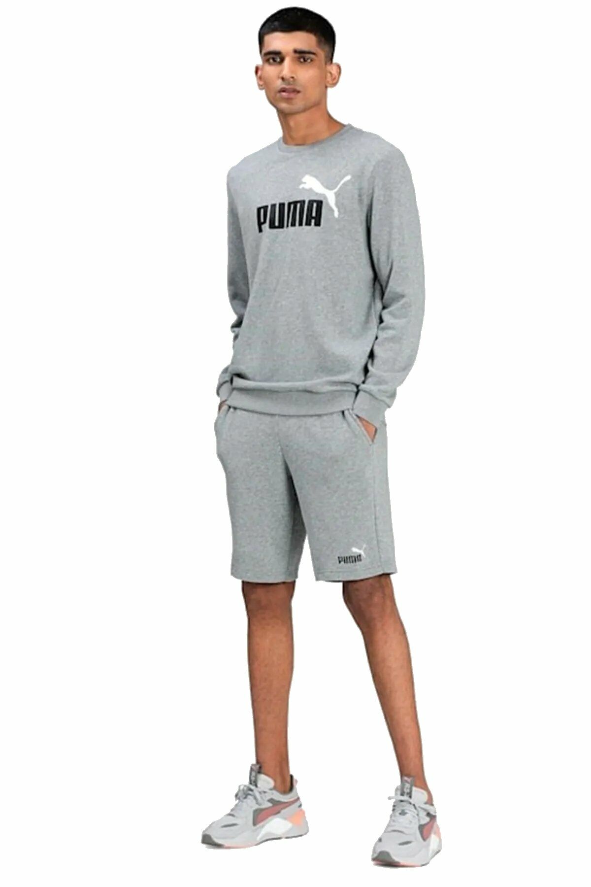 Puma ESS+ 2 Col 10'' Grey Erkek Spor Şort Gri 58676603 L