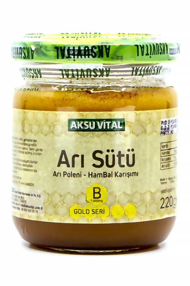 AksuVital Arı Sütü Bal Polen Karışımı (B) 7.000mg Çocuk 220g