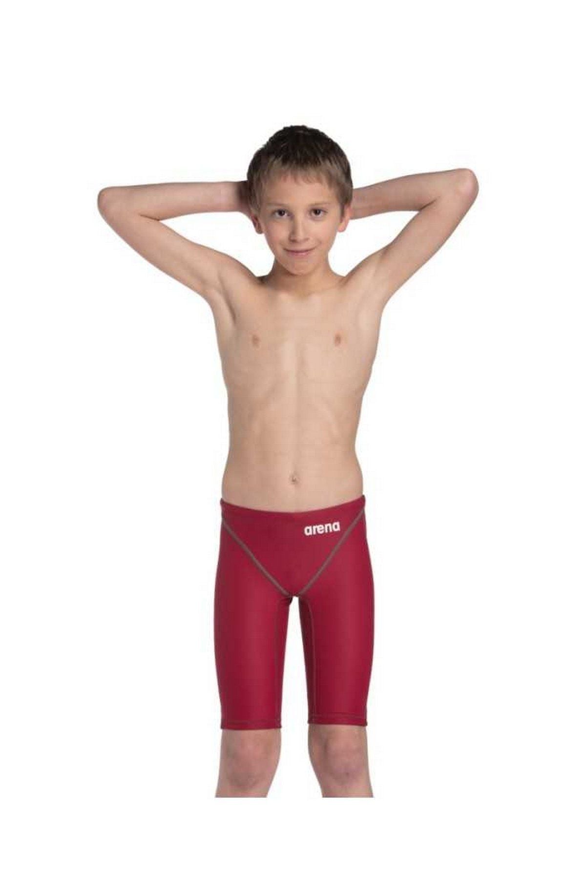 Arena Boy's Powerskin St Next Ob Jr Erkek Çocuk Yüzücü Yarış Mayosu Kırmızı 005878401