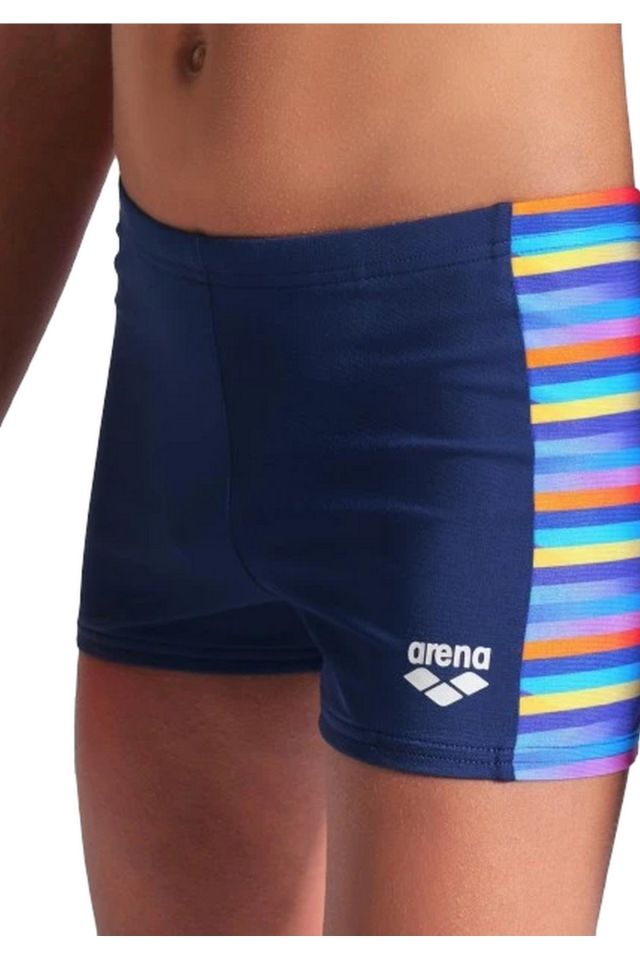 Arena Boy's Arena Racing Stripe Swim Short Erkek Çocuk Yüzücü Mayo Lacivert 009011750