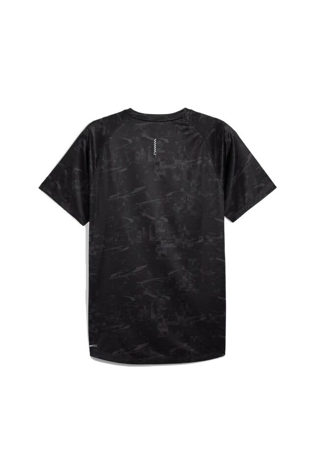 Puma M Run Velocity AOP Tee Erkek K.Kol Tişört Desenli/Siyah 52760301