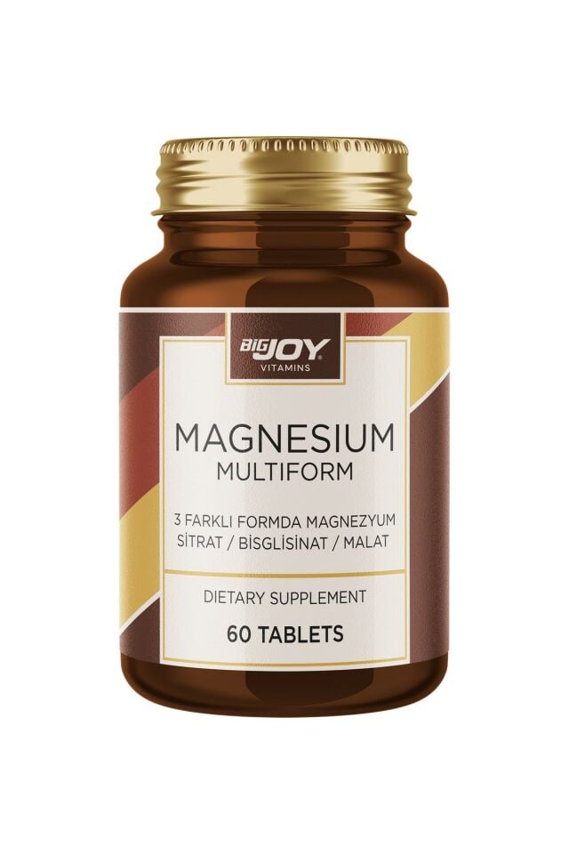 Bigjoy Vitamins Magnesium Multiform (Sitrat, Biglisinat, Malat) 60 Kapsül