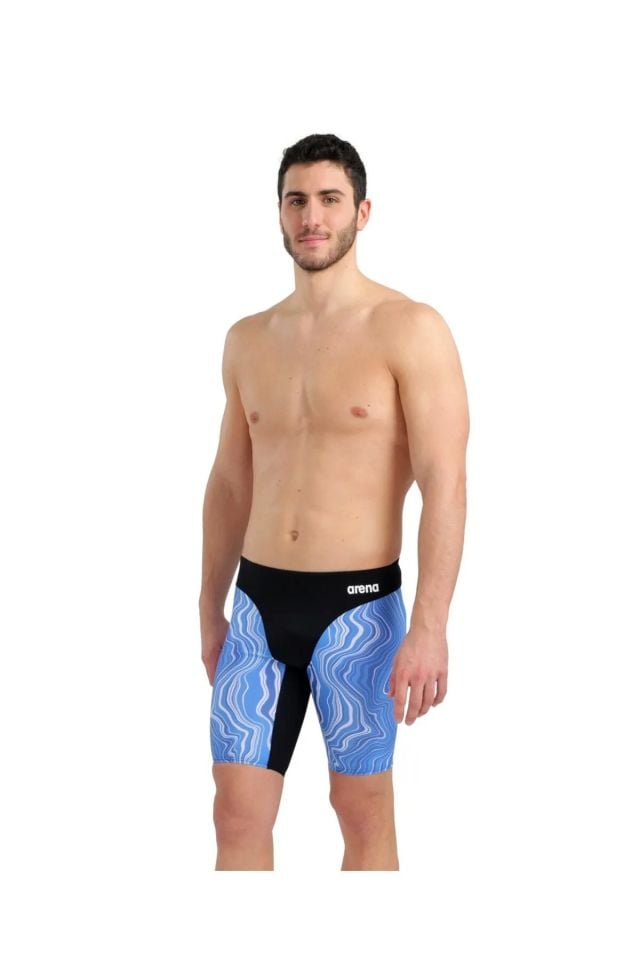 Arena Swim Jammer Marbled Erkek Yüzücü Mayosu Siyah 75 Beden 005785570