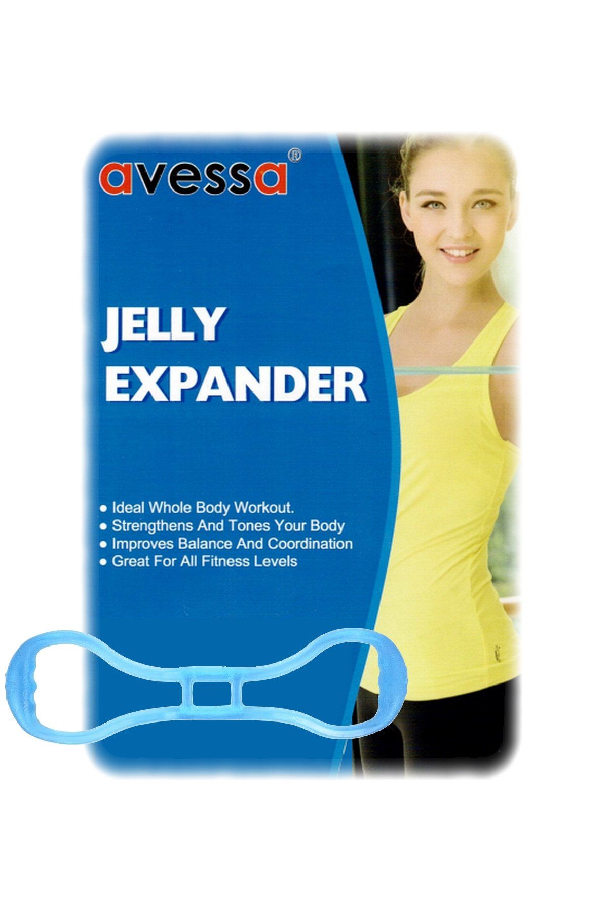 Avessa Jelly-100 Tpr Jelly Expander Egzersiz Çalışma Lastiği Mavi