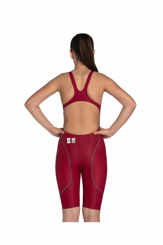 Arena Girl's Powerskin St Next Ob Jr Kız Çocuk Yüzücü Yarış Mayosu Kırmızı 005877401
