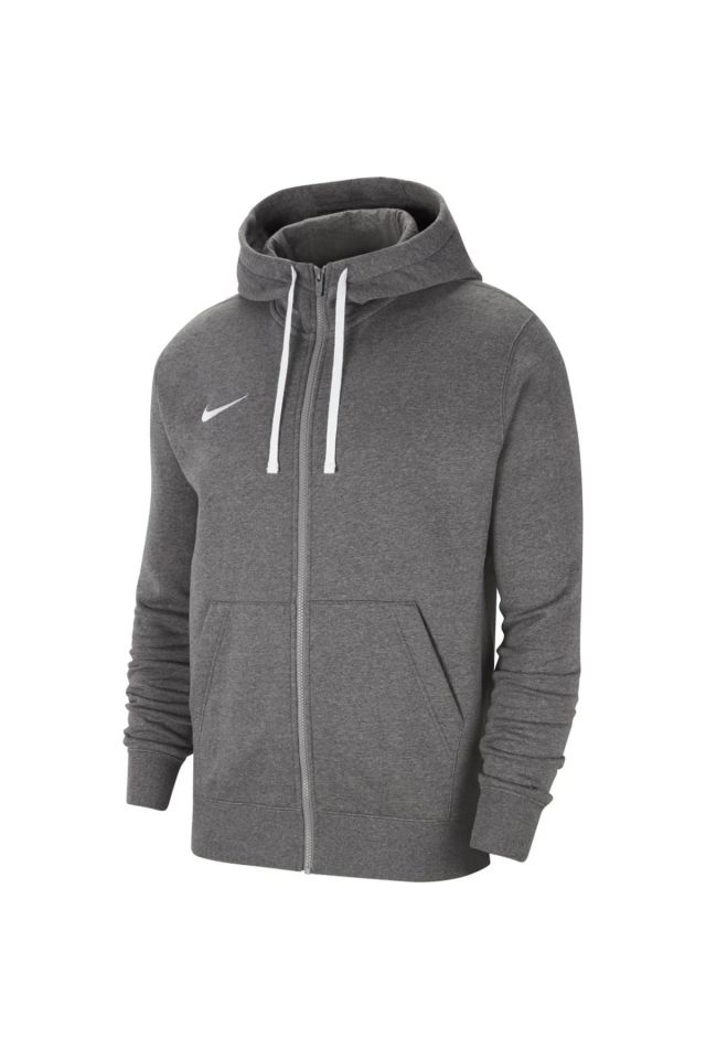 Nike Flc Park20 Fz Hoodie Fermuarlı Erkek Kapüşonlu Sweatshirt Gri CW6887-071 XL
