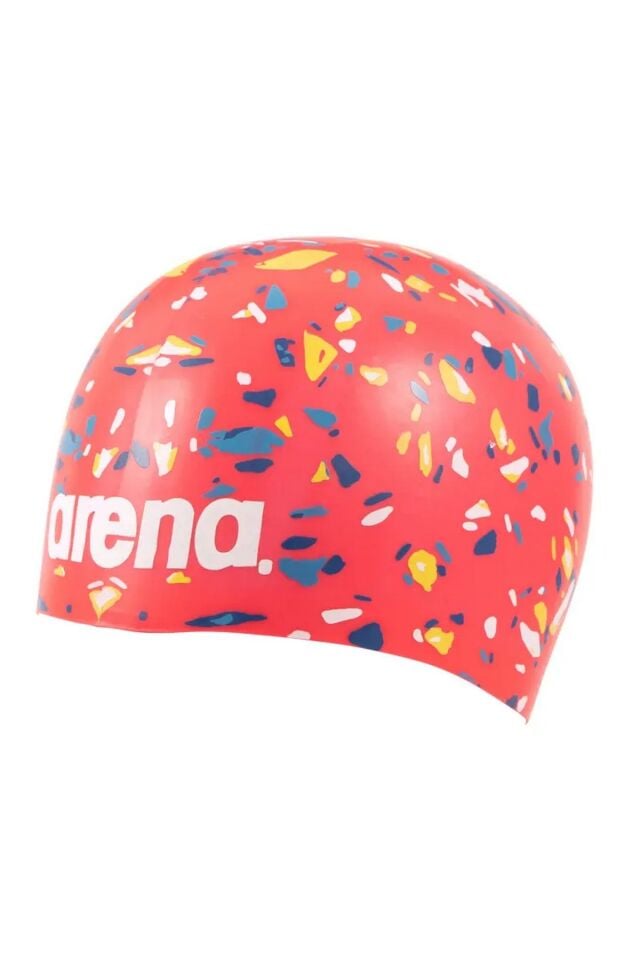 Arena Poolish Moulded Unisex Yüzücü Bonesi Konfeti Desenli Kırmızı 1E774243