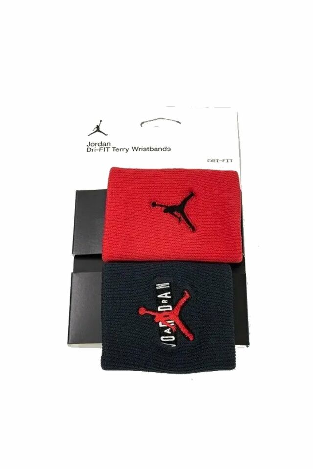 Nike Jordan Jumpman Terry Wrist Bands 2 Pk Unisex Kırmızı Antrenman Bileklik J.100.7579.636.OS