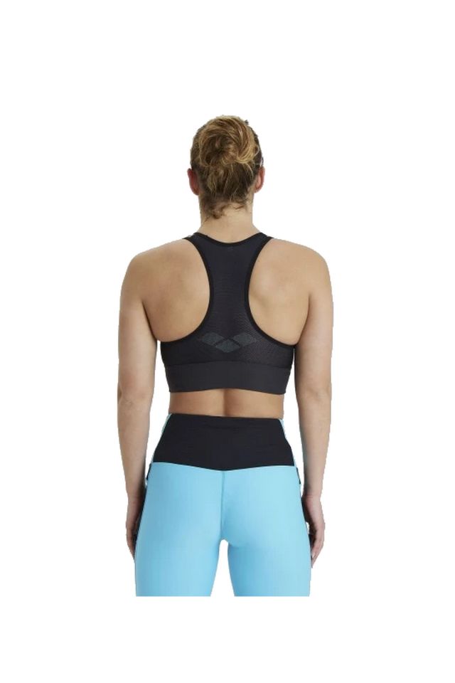 Arena Women's Bra Top Mesh Yüzücü Tek Üst Mayo Siyah 005067500