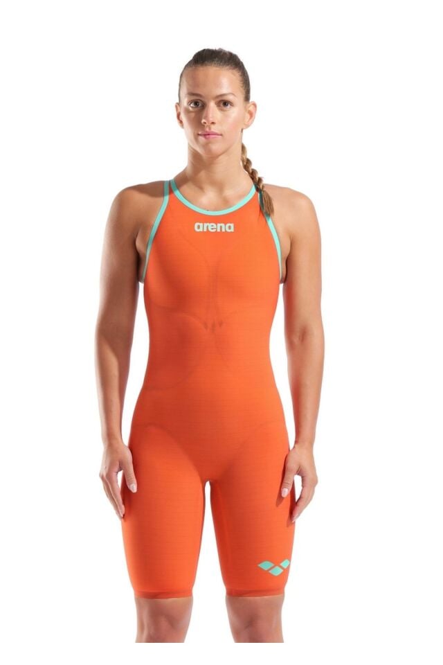 Arena Powerskin Carbon Air2 Le Ob Bayan Yüzücü Yarış Mayosu Turuncu 006341120