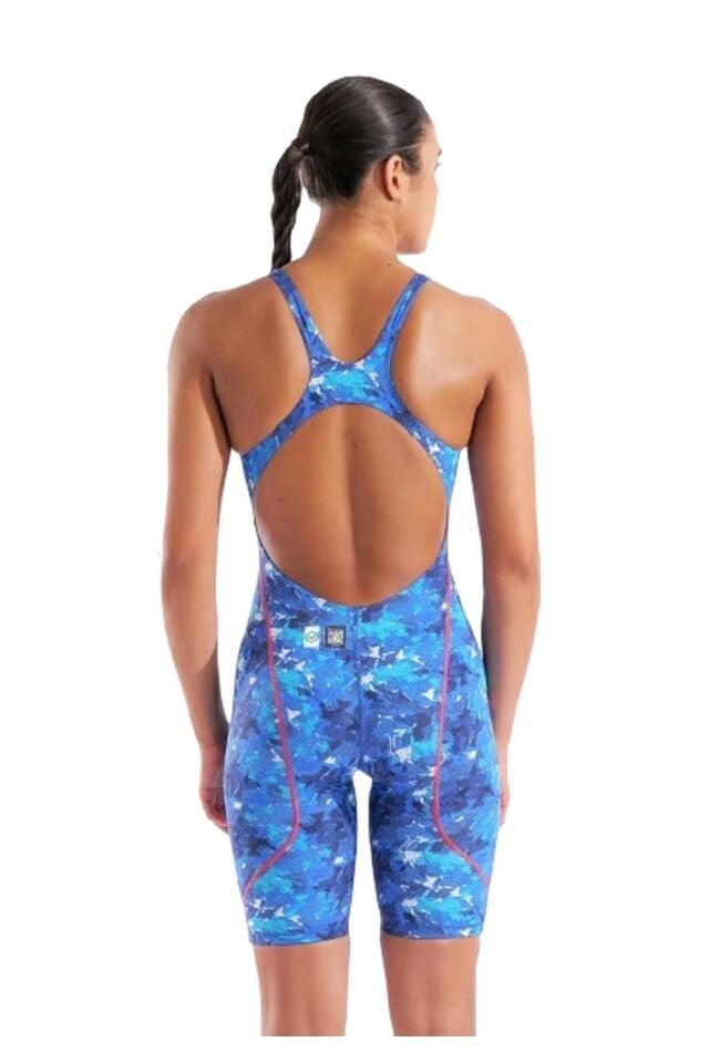Arena Powerskin St Next Le Ob Bayan Yarış Mayosu Mavi/Desenli 006349204 28